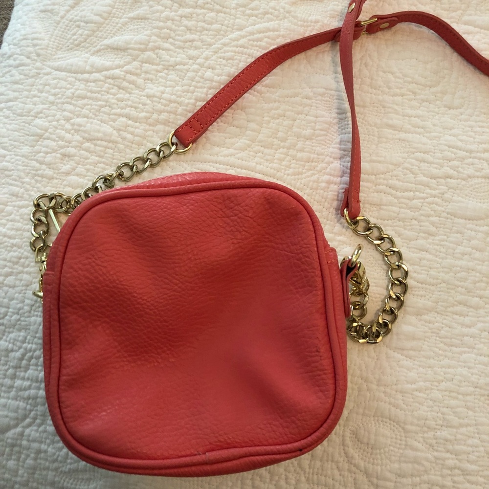 Cross body color block bag